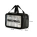 Сумка-косметичка з написом Washbag - чорна прямокутна
