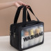 Сумка-косметичка з написом Washbag - чорна прямокутна
