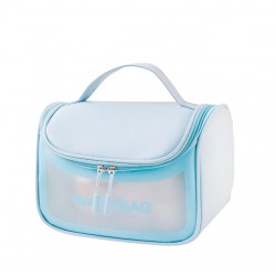 Сумка-косметичка з написом Washbag / блакитна