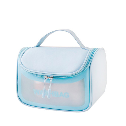 Сумка-косметичка з написом Washbag / блакитна