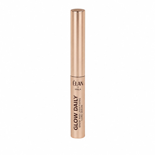 Care and fixing serum for eyebrows and eyelashes ELAN x Mila - GLOW DAILY - gold tube, 5 ml
