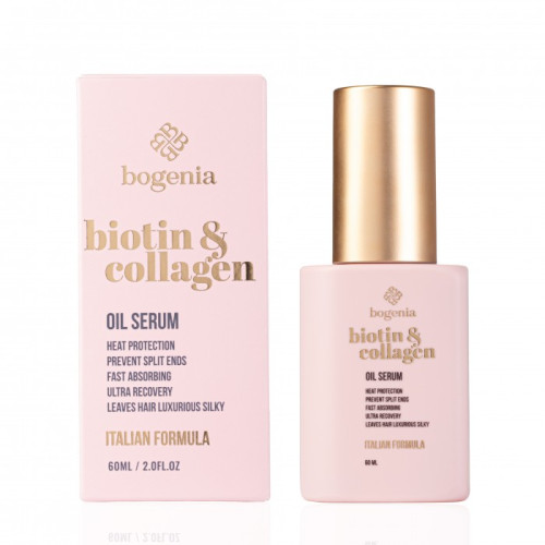Hair oil serum Bogenia - Biotin & Collagen - Oil Serum (BG451 №004), 60 ml