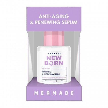 Сыворотка для лица антивозрастная MERMADE - New Born - Renewing & Hydrating Serum, 30 мл