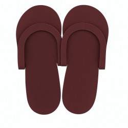 Тапочки одноразовые, вьетнамки для педикюра - бордово-коричневые (пара)
