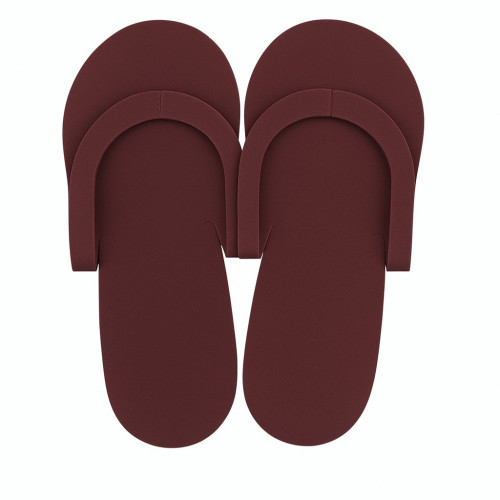 Jednorazowe kapcie, japonki do pedicure - bordowo-brązowe (para)