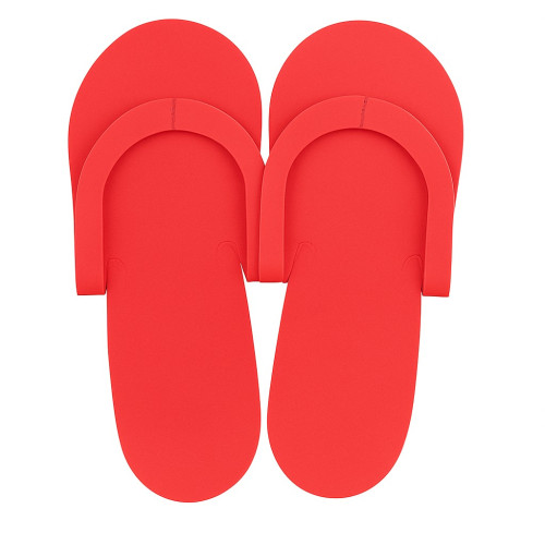 Jednorazowe kapcie, japonki do pedicure - czerwone (para)