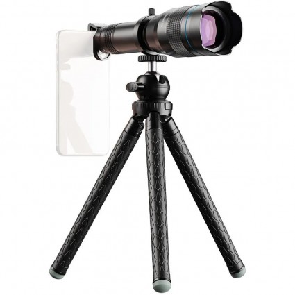 Телескоп объектив для телефона APEXEL / 60X Telescope Lens with Tripod / APL-JS60XJJ09