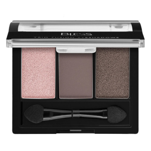 Тіні для повік компактні потрійні Bless Beauty - Trio Fusion Eyeshadows - 01