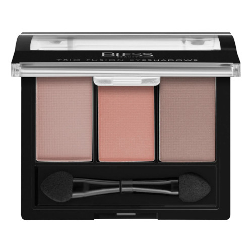 Тіні для повік компактні потрійні Bless Beauty - Trio Fusion Eyeshadows - 07