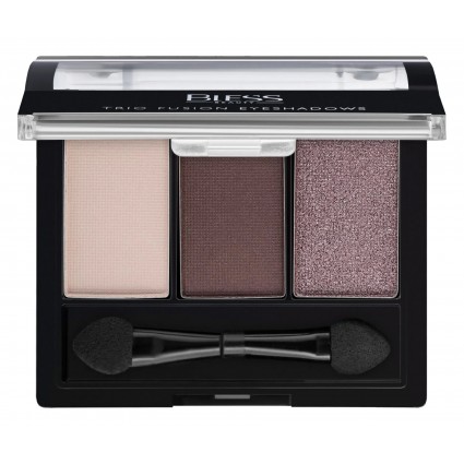 Compact triple eyeshadows Bless Beauty - Trio Fusion Eyeshadows - 08