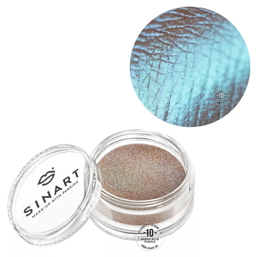 Тіні для повік розсипчасті Sinart - 10 - GREEN BLUE PURPLE
