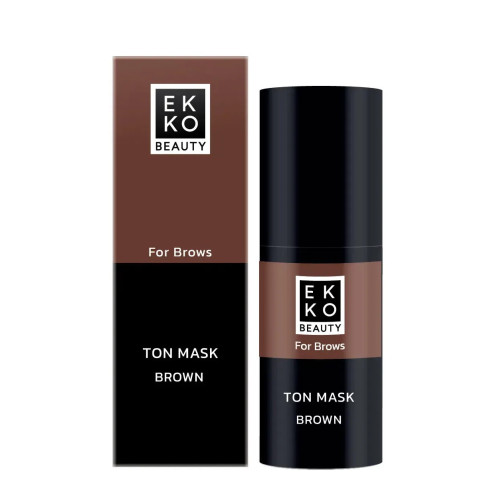Тонувальна маска для брів Ekko Beauty - Ton Mask - BROWN, 10 мл