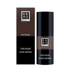 Тонувальна маска для брів Ekko Beauty - Ton Mask - DARK BROWN, 10 мл