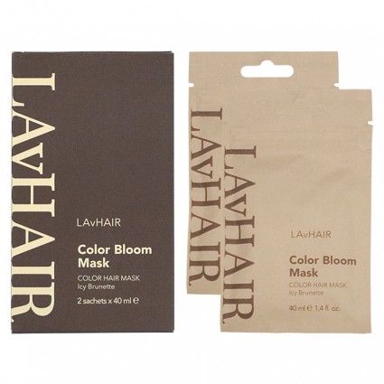 Toning mask-care for hair LAvHAIR - Color Bloom Mask - Ice Brunette, 2x40 ml