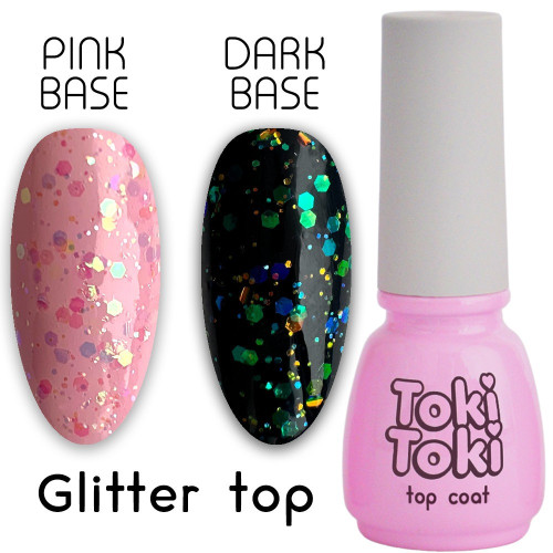 Top without sticky layer Toki Toki / Glitter Top, 5 ml
