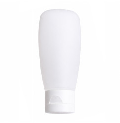 Airless pump tube for lotion, gel, cream - white, 100 ml