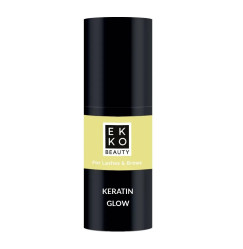 Доглядовий засіб для брів та вій кератиновий Ekko Beauty - Keratin Glow, 10 мл