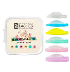 Zestaw wałków do laminacji rzęs Dalashes Lash Lift Pads / MARSHMALLOW, 6 par