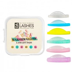 Zestaw wałków do laminacji rzęs Dalashes Lash Lift Pads / MARSHMALLOW, 6 par