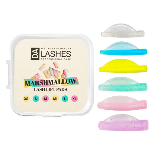 Набір валиків для ламінування вій Dalashes Lash Lift Pads / MARSHMALLOW, 6 пар