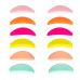 Set of rollers for lamination of eyelashes Dalashes Lash Lift Pads / MULTICOLOR, 6 pairs