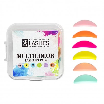Set of rollers for lamination of eyelashes Dalashes Lash Lift Pads / MULTICOLOR, 6 pairs