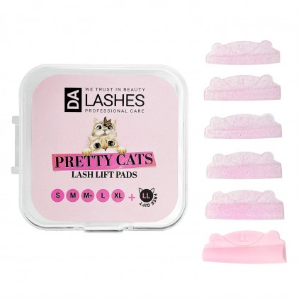 Набір валиків для ламінування вій Dalashes Lash Lift Pads / PRETTY CATS, 6 пар