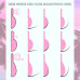 Eyelash lamination rollers OKO / Hollywood Pink, 3 pairs (M,L,XL)