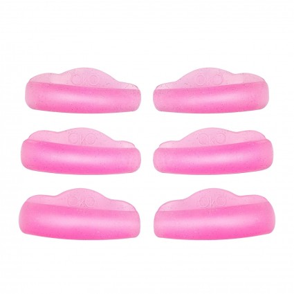 Валики для ламінування вій OKO / Hollywood Pink, 3 пари (M, L, XL)