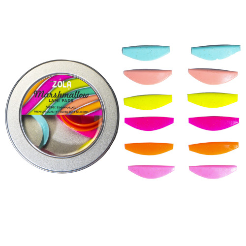 Набір валиків для ламінування вій ZOLA / Marshmallow Lami Pads (SS, S, M, L, LL, XL)