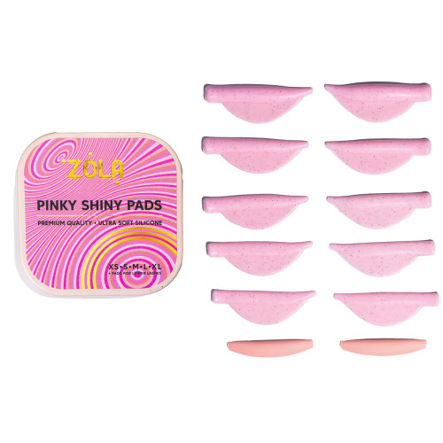 Набір валиків для ламінування вій ZOLA / Pinky Shiny Pads (XS, S, M, L, XL)