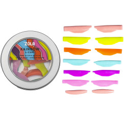 Zestaw wałków do laminacji rzęs ZOLA / Rainbow L-Curl (2S, 2,5M, 3L, 4XL, 4,5XLL)
