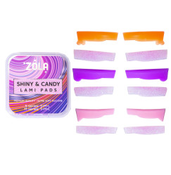 Zestaw wałków do laminacji rzęs ZOLA / Shiny & Candy Lami Pads (6 par)