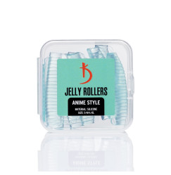 Silikonowe wałki do rzęs Kodi - JELLY ROLLERS Anime Style, 4 pary (turkusowe)