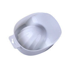 Plastic manicure tray - white, 1 pc.