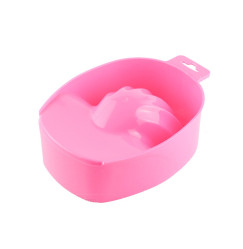 Plastic manicure tray - pink, 1 pc.