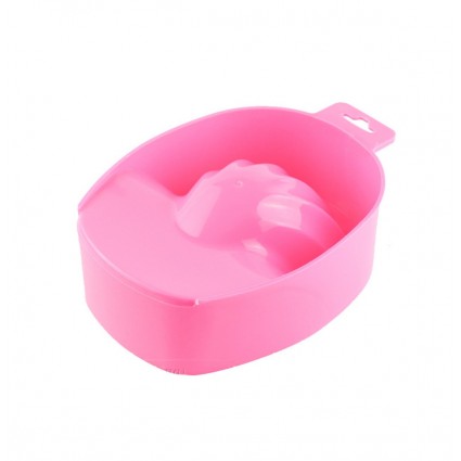 Plastic manicure tray - pink, 1 pc.