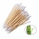Ватні палички бамбукові, 50 шт, 7 см Двосторонні (палочка ватна+гостра)