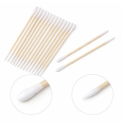 Bamboo Cotton Swabs, 50 pcs, 7 cm, DOUBLE-ENDED (cotton swab + sharp tip)