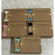 Cotton Buds Bamboo Cotton Swabs, 200 pcs. Cardboard Square Pack - Blue