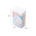 Bamboo cotton swabs in a plastic tube - rectangular packaging, 200 pcs.