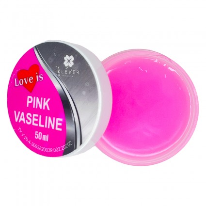 Wazelina Klever beauty Love is / Różowa wazelina, 50 ml