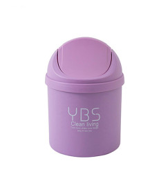 Tabletop trash bin small YBS / purple