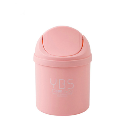 Tabletop trash bin small YBS / pink