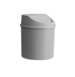 Small tabletop trash can - gray