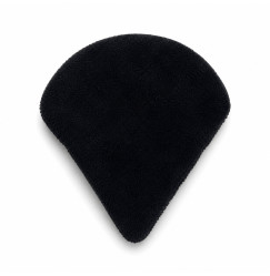 Velor sponge for makeup, knitted, black