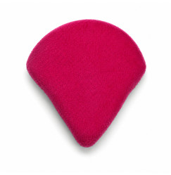 Velor sponge for makeup, knitted, crimson