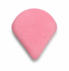 Velor sponge for makeup, knitted, pink