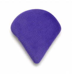 Velor sponge for makeup, knitted, violet