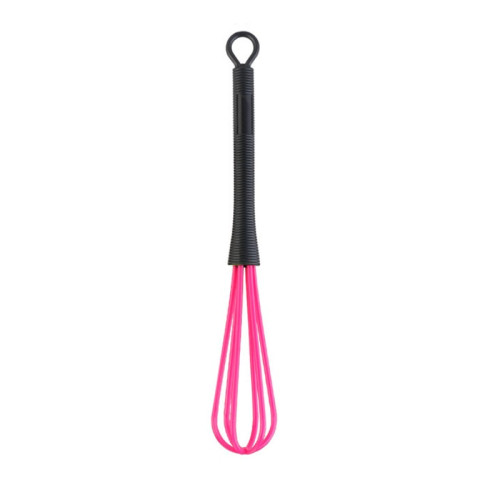 Paint Whisk Plastic - Black Handle with Pink